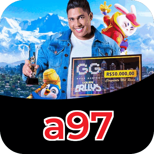Passo a passo visual mostrando processo de download e instalação do aplicativo a97